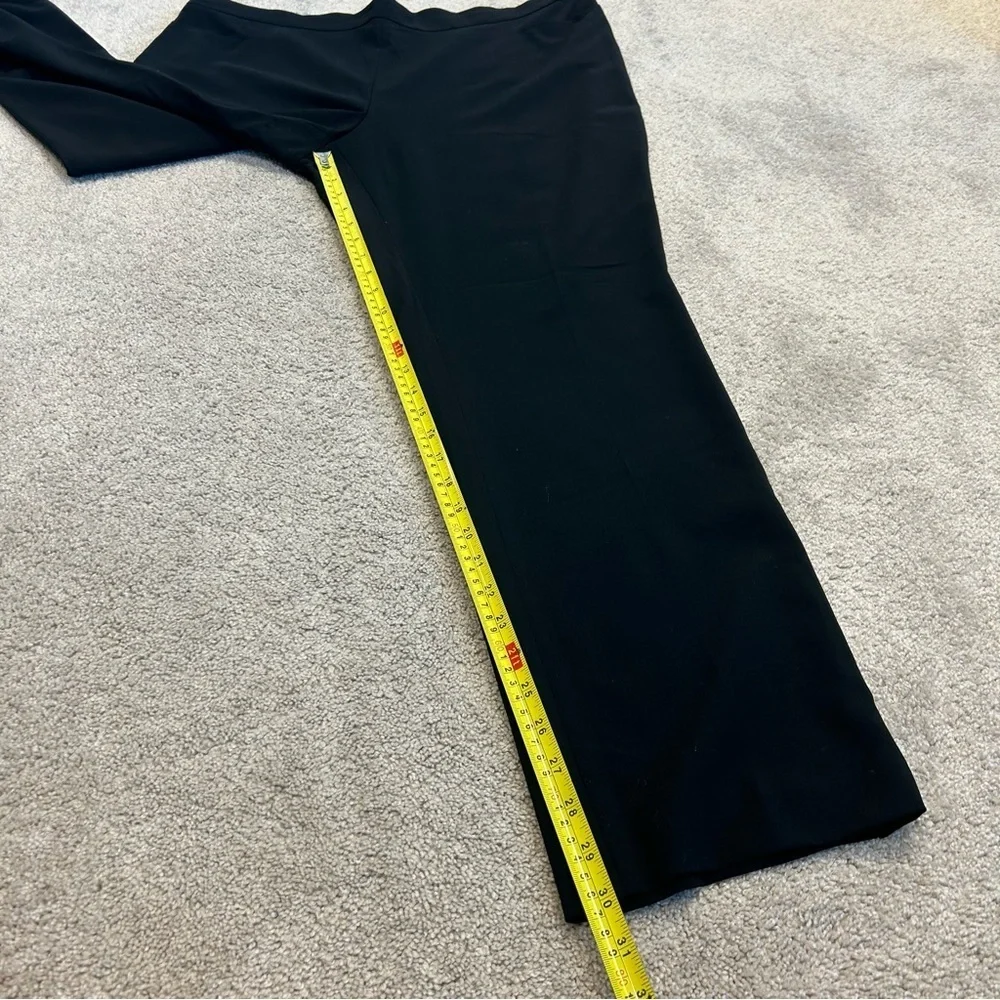 Akris Punto black wool trouser dress pants Sz 16 career professional business